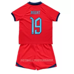 England Mason Mount 19 Bortedrakt Barn VM 2022 - med Bukse England Mason Mount 19 Bortedrakt Barn VM 2022 - med Bukse