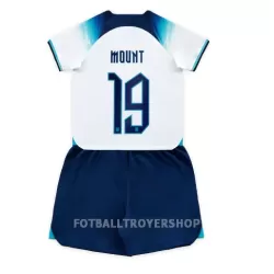 England Mason Mount 19 Hjemmedrakt Barn VM 2022 - med Bukse England Mason Mount 19 Hjemmedrakt Barn VM 2022 - med Bukse
