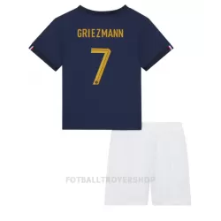 Frankrike Antoine Griezmann 7 Hjemmedrakt Barn VM 2022 - med Bukse Frankrike Antoine Griezmann 7 Hjemmedrakt Barn VM 2022 - med Bukse