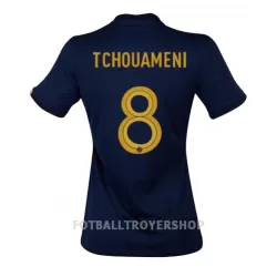 Frankrike Aurelien Tchouaméni 8 Hjemmedrakt Dame VM 2022 Frankrike Aurelien Tchouaméni 8 Hjemmedrakt Dame VM 2022