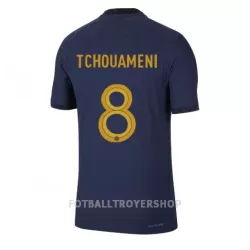 Frankrike Aurelien Tchouaméni 8 Hjemmedrakt Herre VM 2022 Frankrike Aurelien Tchouaméni 8 Hjemmedrakt Herre VM 2022