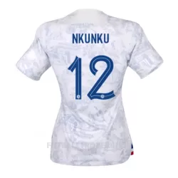 Frankrike Christopher Nkunku 12 Bortedrakt Dame VM 2022 Frankrike Christopher Nkunku 12 Bortedrakt Dame VM 2022