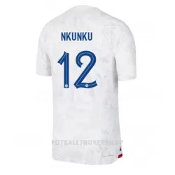 Frankrike Christopher Nkunku 12 Bortedrakt Herre VM 2022 Frankrike Christopher Nkunku 12 Bortedrakt Herre VM 2022