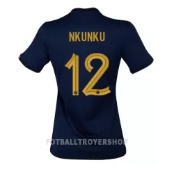 Frankrike Christopher Nkunku 12 Hjemmedrakt Dame VM 2022 Frankrike Christopher Nkunku 12 Hjemmedrakt Dame VM 2022