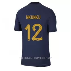 Frankrike Christopher Nkunku 12 Hjemmedrakt Herre VM 2022 Frankrike Christopher Nkunku 12 Hjemmedrakt Herre VM 2022