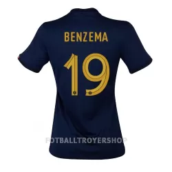 Frankrike Karim Benzema 19 Hjemmedrakt Dame VM 2022 Frankrike Karim Benzema 19 Hjemmedrakt Dame VM 2022