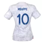 Frankrike Kylian Mbappé 10 Bortedrakt Dame VM 2022