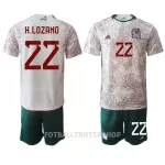 Mexico Hirving Lozano 22 Bortedrakt Barn VM 2022 - med Bukse