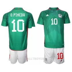 Mexico Orbelin Pineda 10 Hjemmedrakt Barn VM 2022 - med Bukse Mexico Orbelin Pineda 10 Hjemmedrakt Barn VM 2022 - med Bukse