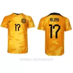 Nederland Daley Blind 17 Hjemmedrakt Herre VM 2022