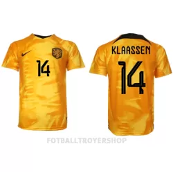 Nederland Davy Klaassen 14 Hjemmedrakt Herre VM 2022 Nederland Davy Klaassen 14 Hjemmedrakt Herre VM 2022