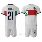 Portugal Diogo Jota 21 Bortedrakt Barn VM 2022 - med Bukse