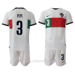Portugal Pepe 3 Bortedrakt Barn VM 2022 - med Bukse Portugal Pepe 3 Bortedrakt Barn VM 2022 - med Bukse