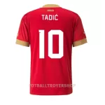 Serbia Dusan Tadic 10 Hjemmedrakt Herre VM 2022