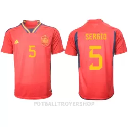 Spania Sergio Busquets 5 Hjemmedrakt Herre VM 2022 Spania Sergio Busquets 5 Hjemmedrakt Herre VM 2022