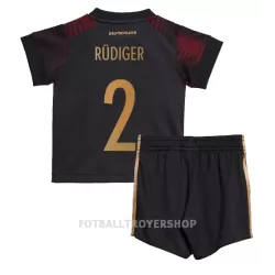 Tyskland Antonio Rudiger 2 Bortedrakt Barn VM 2022 - med Bukse Tyskland Antonio Rudiger 2 Bortedrakt Barn VM 2022 - med Bukse