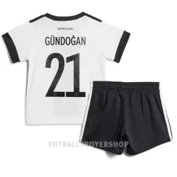 Tyskland Ilkay Gündogan 21 Hjemmedrakt Barn VM 2022 - med Bukse Tyskland Ilkay Gündogan 21 Hjemmedrakt Barn VM 2022 - med Bukse
