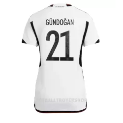 Tyskland Ilkay Gündogan 21 Hjemmedrakt Dame VM 2022 Tyskland Ilkay Gündogan 21 Hjemmedrakt Dame VM 2022