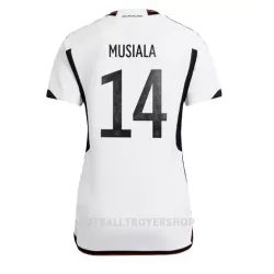 Tyskland Jamal Musiala 14 Hjemmedrakt Dame VM 2022 Tyskland Jamal Musiala 14 Hjemmedrakt Dame VM 2022