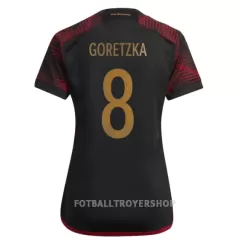Tyskland Leon Goretzka 8 Bortedrakt Dame VM 2022 Tyskland Leon Goretzka 8 Bortedrakt Dame VM 2022