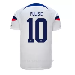 USA Christian Pulisic 10 Hjemmedrakt Herre VM 2022 USA Christian Pulisic 10 Hjemmedrakt Herre VM 2022