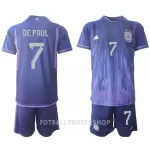 Argentina de Paul 7 Bortedrakt Barn VM 2022 - med Bukse