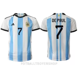 Argentina de Paul 7 Hjemmedrakt Herre VM 2022 Argentina de Paul 7 Hjemmedrakt Herre VM 2022