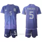 Argentina Leandro Paredes 5 Bortedrakt Barn VM 2022 - med Bukse