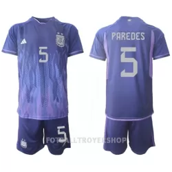 Argentina Leandro Paredes 5 Bortedrakt Barn VM 2022 - med Bukse Argentina Leandro Paredes 5 Bortedrakt Barn VM 2022 - med Bukse