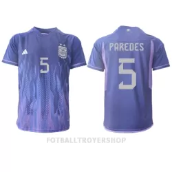 Argentina Leandro Paredes 5 Bortedrakt Herre VM 2022 Argentina Leandro Paredes 5 Bortedrakt Herre VM 2022