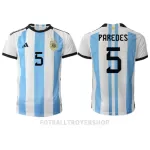 Argentina Leandro Paredes 5 Hjemmedrakt Herre VM 2022