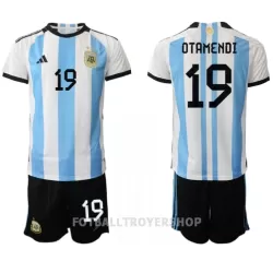 Argentina Nicolas Otamendi 19 Hjemmedrakt Barn VM 2022 - med Bukse Argentina Nicolas Otamendi 19 Hjemmedrakt Barn VM 2022 - med Bukse