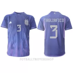 Argentina Nicolas Tagliafico 3 Bortedrakt Herre VM 2022 Argentina Nicolas Tagliafico 3 Bortedrakt Herre VM 2022