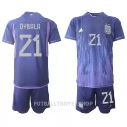 Argentina Paulo Dybala 21 Bortedrakt Barn VM 2022 - med Bukse Argentina Paulo Dybala 21 Bortedrakt Barn VM 2022 - med Bukse