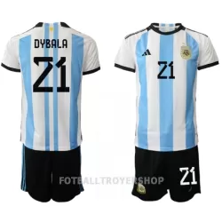 Argentina Paulo Dybala 21 Hjemmedrakt Barn VM 2022 - med Bukse Argentina Paulo Dybala 21 Hjemmedrakt Barn VM 2022 - med Bukse