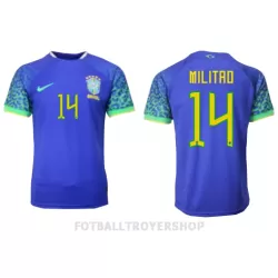 Brasil Eder Militão 14 Bortedrakt Herre VM 2022 Brasil Eder Militão 14 Bortedrakt Herre VM 2022