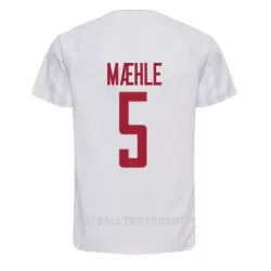 Danmark Joakim Maehle 5 Bortedrakt Herre VM 2022 Danmark Joakim Maehle 5 Bortedrakt Herre VM 2022