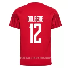 Danmark Kasper Dolberg 12 Hjemmedrakt Herre VM 2022 Danmark Kasper Dolberg 12 Hjemmedrakt Herre VM 2022