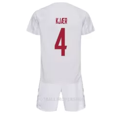 Danmark Simon Kjaer 4 Bortedrakt Barn VM 2022 - med Bukse Danmark Simon Kjaer 4 Bortedrakt Barn VM 2022 - med Bukse