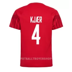 Danmark Simon Kjaer 4 Hjemmedrakt Herre VM 2022 Danmark Simon Kjaer 4 Hjemmedrakt Herre VM 2022