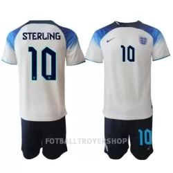 England Raheem Sterling 10 Hjemmedrakt Barn VM 2022 - med Bukse England Raheem Sterling 10 Hjemmedrakt Barn VM 2022 - med Bukse