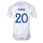 Frankrike Kingsley Coman 20 Bortedrakt Herre VM 2022