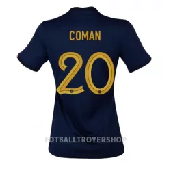Frankrike Kingsley Coman 20 Hjemmedrakt Dame VM 2022 Frankrike Kingsley Coman 20 Hjemmedrakt Dame VM 2022