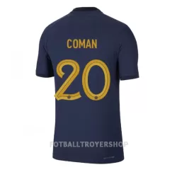 Frankrike Kingsley Coman 20 Hjemmedrakt Herre VM 2022 Frankrike Kingsley Coman 20 Hjemmedrakt Herre VM 2022