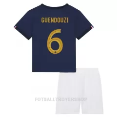 Frankrike Matteo Guendouzi 6 Hjemmedrakt Barn VM 2022 - med Bukse Frankrike Matteo Guendouzi 6 Hjemmedrakt Barn VM 2022 - med Bukse