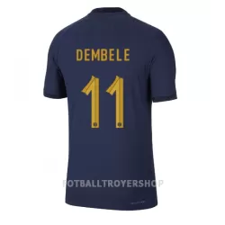 Frankrike Ousmane Dembele 11 Hjemmedrakt Herre VM 2022 Frankrike Ousmane Dembele 11 Hjemmedrakt Herre VM 2022