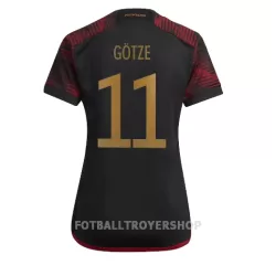 Tyskland Mario Gotze 11 Bortedrakt Dame VM 2022 Tyskland Mario Gotze 11 Bortedrakt Dame VM 2022