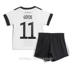 Tyskland Mario Gotze 11 Hjemmedrakt Barn VM 2022 - med Bukse Tyskland Mario Gotze 11 Hjemmedrakt Barn VM 2022 - med Bukse