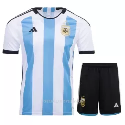 Argentina 3 Star Hjemmedrakt Barn VM 2022 - med Bukse Argentina 3 Star Hjemmedrakt Barn VM 2022 - med Bukse