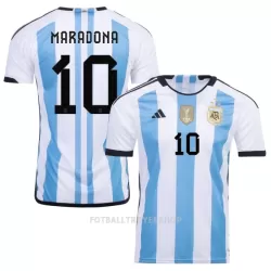 Argentina 3 Star MARADONA 10 Hjemmedrakt Herre VM 2022 Argentina 3 Star MARADONA 10 Hjemmedrakt Herre VM 2022